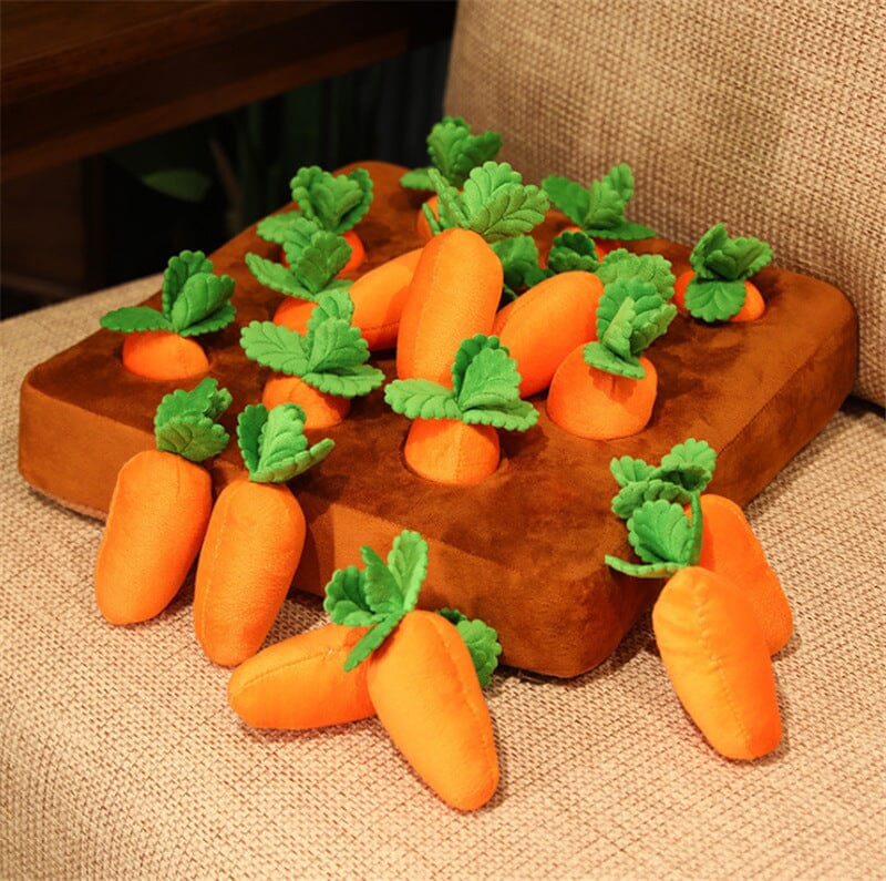 Carrot Farm Interactive Plush Dog Toy